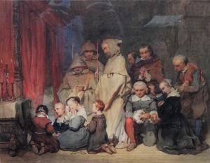 SCHMIDT Willem H 1809-1849,Figure group in prayer,Bellmans Fine Art Auctioneers GB 2019-06-15