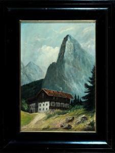 SCHMIEDGEN W 1800-1900,Anton-Karg-Haus in Hinterbärenbad im Kaisergebirge,Allgauer DE 2016-01-15