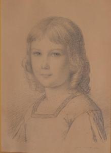 SCHMITT Guido 1834-1922,Lady Clementine Ogilvy, aged six years,1860,Gilding's GB 2021-04-27
