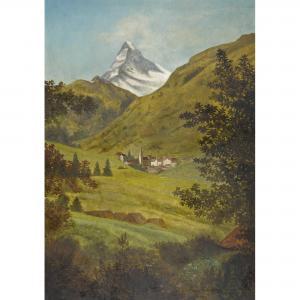 SCHMITT Oskar 1882-1943,Das Matterhorn,Dobiaschofsky CH 2015-11-04