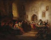 SCHMITZ Hermann 1812-1870,Soldiers in a dining-hall,Nagel DE 2011-02-23