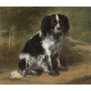 SCHMITZ Jules Léonard 1800-1800,PORTRAIT OF A KING CHARLES SPANIEL,1839,Sotheby's GB 2011-01-27