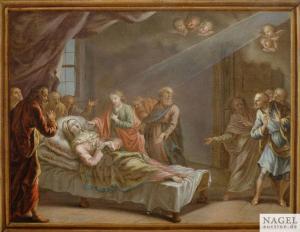 SCHMON Johann Baptist 1700-1700,Der Tod der Maria. Der Tod des Joseph. Gegenstücke,Nagel 2013-06-06