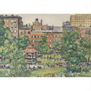 SCHNAKENBERG Henry Ernest 1892-1970,Central Park,MICHAANS'S AUCTIONS US 2023-06-16