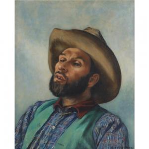 SCHNAKENBERG Henry Ernest 1892-1970,Cowboy's Portrait,Ripley Auctions US 2022-06-04