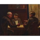 SCHNEIDER BOGUSŁAW,THREE MEN CONVERSING IN A PUB,Waddington's CA 2017-02-25