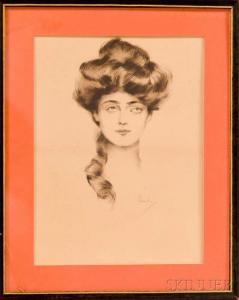SCHNEIDER Otto J 1875-1946,Portrait of a Gibson-style Girl,5400,Skinner US 2017-04-14