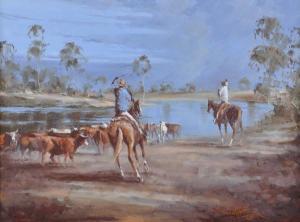 SCHNEIDER SIGFRIED 1935,Bullock at Coopers Creek,Elder Fine Art AU 2017-03-26
