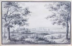 SCHNELL Ludwig Friedrich 1790-1834,Blick auf eine deutsche Stadt,Palais Dorotheum AT 2017-11-14