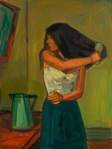 SCHNYDER Albert 1898-1989,Devant le miroir,1968,Galerie Koller CH 2017-11-15