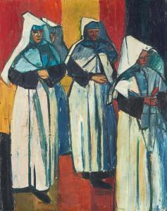 SCHNYDER Albert,Religieuses à la Fête-Dieu (Nuns on Corpus Christi,1955-1956,Germann 2023-11-28
