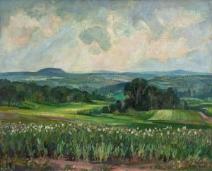 SCHOBER Peter Jakob 1897-1983,Swabian landscape,1942,Nagel DE 2021-07-15