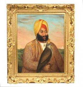 SCHOEFFT August Theodore 1809-1888,The Chief minister (wazir) of the Sikh Kingdom, ,c. 1841,Bonhams 2021-03-30
