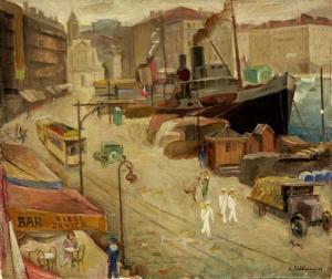 SCHOELLHORN Hans 1892-1982,Le Vieux Port - Marseille,1927,Zofingen CH 2018-11-22