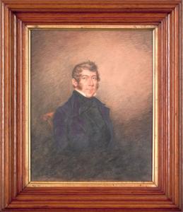 SCHOENER Jacob B. 1805-1846,Watercolor portrait of Peter Muhlenberg,Pook & Pook US 2009-02-06