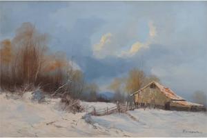 SCHOENFELD F 1399,Winter Landscape near Frankfurt,Wright Marshall GB 2015-05-14
