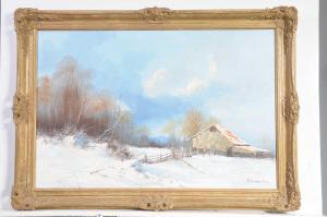Schoenfeld S,Winter Landscape near Frankfurt,20th Century,Wright Marshall GB 2018-03-10