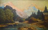 SCHOEPFF J,Cours d'eau dans un paysage de montagne,1850,Galartis CH 2012-09-23