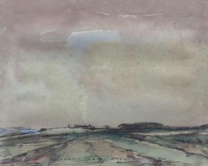 SCHOFIELD Kershaw 1872-1941,Flatland Landscape,Duggleby Stephenson (of York) UK 2024-04-12