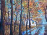 SCHOFIELD Michael 1947,Cabin in the Fall Woods,Daniel's Auction House US 2010-09-08