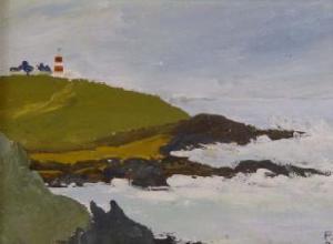 SCHOFIELD PETER,coastal scene, lighthouse at Bardsey Island,Rogers Jones & Co GB 2007-04-21