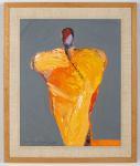 SCHOLDER Fritz William 1937-2005,Portrait with Orange Bar,Cottone US 2023-01-11