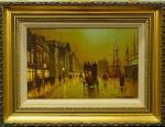 SCHOLES Steven 1952,Harbour scene with horse drawn carriage,Golding Young & Mawer GB 2019-01-03