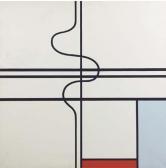 SCHOLTE Robert 1958,Mondriaan revisited/Composition gris - rouge,Christie's GB 2004-06-09