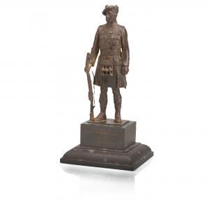 SCHOLTER Hendrik 1900,figure of a kilted soldier,1939,Bonhams GB 2021-10-14