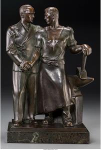 SCHOLTER Hendrik 1900,Industrial Figural Group,Heritage US 2017-03-19
