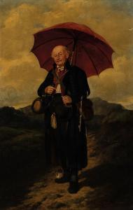 SCHOLZ Max 1855-1906,Man with Umbrella,Skinner US 2021-11-18