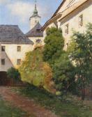 SCHOLZ Paul 1859-1940,Festenburg, Hof,Palais Dorotheum AT 2017-05-09