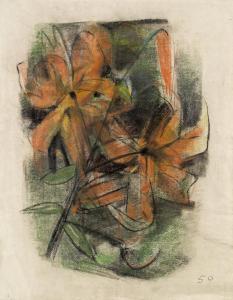 SCHOLZ Werner 1898-1982,Flowers,1950,im Kinsky Auktionshaus AT 2015-06-16