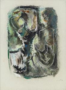SCHOLZ Werner 1898-1982,Helena und Paris,1952,im Kinsky Auktionshaus AT 2015-06-16
