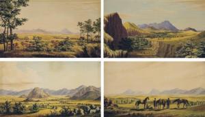 SCHONBORN Anton,The Witchita Mountains. View Northward from the Lo,1863,Christie's 2007-10-24