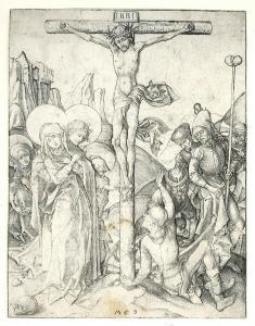 SCHONGAUER Ludwig,The Crucifixion with the holy women, St. John and ,The Romantic Agony 2017-11-24
