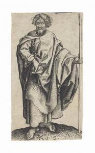 SCHONGAUER Martin 1430-1491,Saint Thomas,1470,Christie's GB 2017-01-25