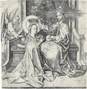 SCHONGAUER Martin 1430-1491,The Coronation of the Virgin,Swann Galleries US 2013-10-30