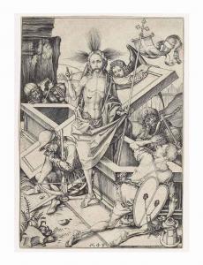 SCHONGAUER Martin 1430-1491,The Resurrection, from: The Passion of Christ,1480,Christie's 2014-12-03