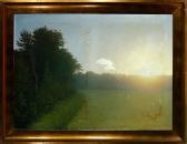 SCHONHEYDER MOLLER Valdemar 1864-1905,A misty landscape at sunrise,Bruun Rasmussen DK 2007-09-10