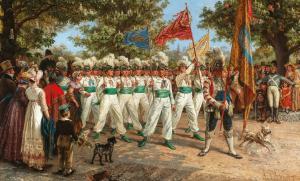 SCHONN Alois,Parade of Runners on 1 May, after the Race in the ,Palais Dorotheum 2023-10-24