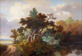 SCHOOFS Henri 1815-1862,A river landscape,Venduehuis NL 2019-11-14