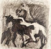 SCHOPFER Loul 1922-2003,Les chevaux,Dogny Auction CH 2011-04-12