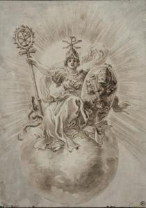 SCHOR Giovanni Paolo 1615-1674,Le triomphe de l'église catholique,Millon & Associés FR 2012-04-02