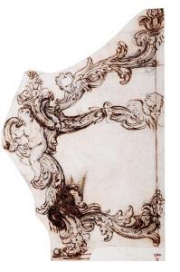 SCHOR Giovanni Paolo 1615-1674,Studio per motivo decorativo di ebanisteria con an,Finarte 2021-05-25