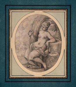 SCHORER Hans Friedrich 1585-1655,Ceres mit Sichel und einer Korngarbe,Galerie Bassenge DE 2022-06-03