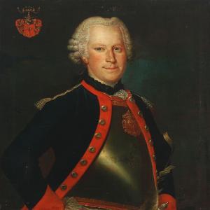 SCHORER Leonard 1715-1777,Portrait of a French nobleman,1765,Bruun Rasmussen DK 2014-10-20