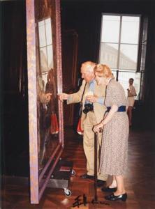 SCHORN Hubert 1948,Franz Hubmann with his wife,c.2000,Palais Dorotheum AT 2016-06-13
