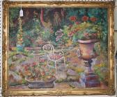 SCHORR Raoh 1901-1991,Summer Landscape with Garden and Chair,Tooveys Auction GB 2009-04-22