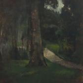 SCHOU Peter Johan 1863-1934,Path through a forest,Bruun Rasmussen DK 2016-09-19